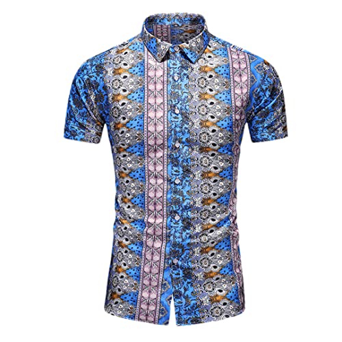 Chemise hawaïenne vintage pour homme à imprimé floral sauvage