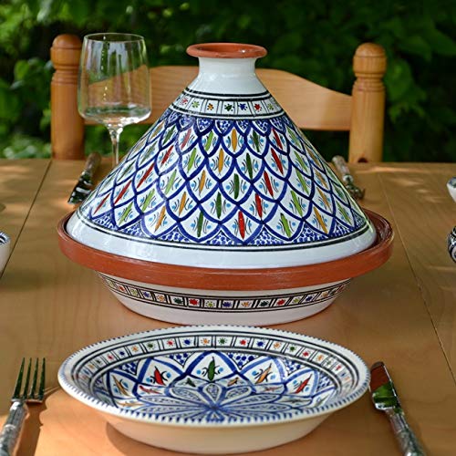 Coupelle/Jatte Marocaine Turquoise - Diamètre 15 Cm, Artisanale, Faite Main - Pour Dessert, Salade, Décoration - 3