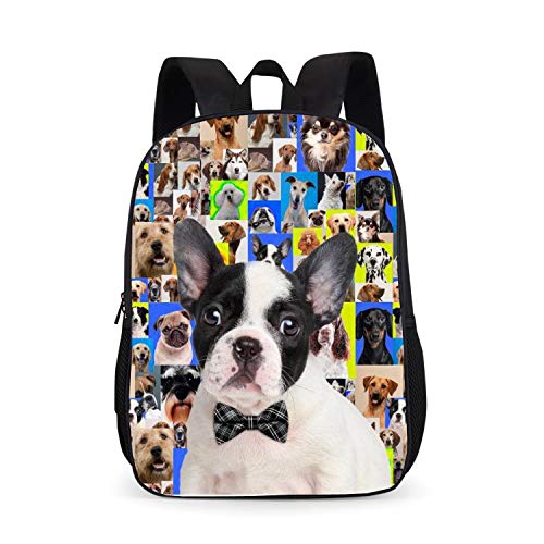 Preisvergleich Produktbild GFDSH 3D Gedruckter Rucksack süße Hunderucksacktasche, E06