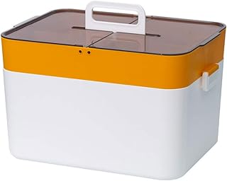 Cabilock 1Pc Home medicine box medicine case medicine storage case desktop storage organizer medicine storage container plastic to go containers First Aid Case multi-layer pp pill box