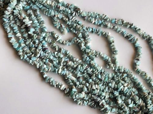 Perles de puces Larimar naturelles pour remplacer les imitations