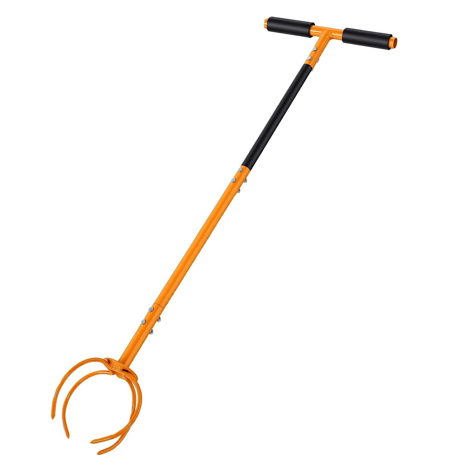 Generic Coltivatore Manuale da Giardino con Motozappa Manuale con Manico Curvo per Aerare Aiuole 97x29,8x17 Cm Ferro