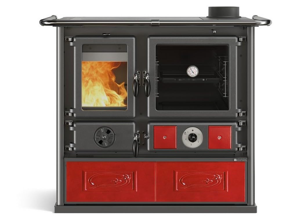 1 PZ La Nordica TERMOCUCINA A LEGNA TERMOROSA DSA 4.0 Col. Liberty Bordeaux NextradeItalia Mod.FERX.VITZVYQ3