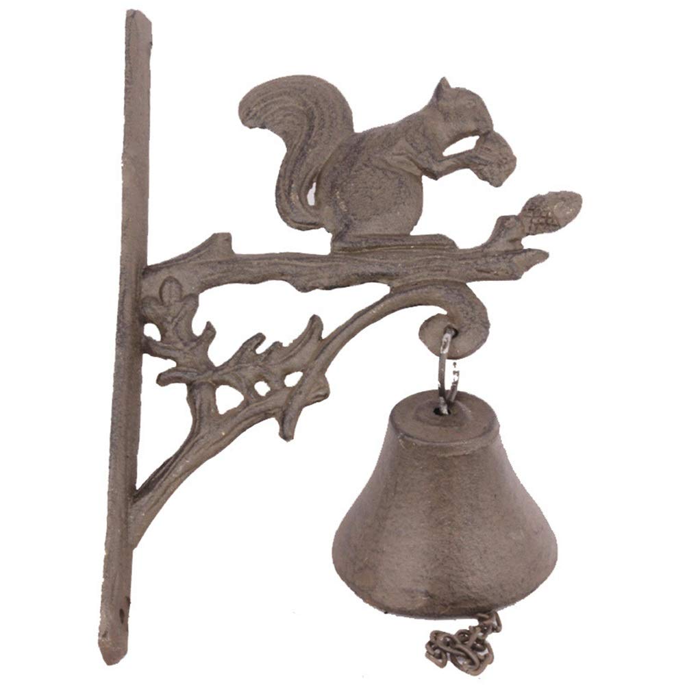 Ylfkwlhrw Iron Door Bell Cast Wall Hanging Doorbell Tree Branch Bell Home Decoration Wall Hanging Wooden