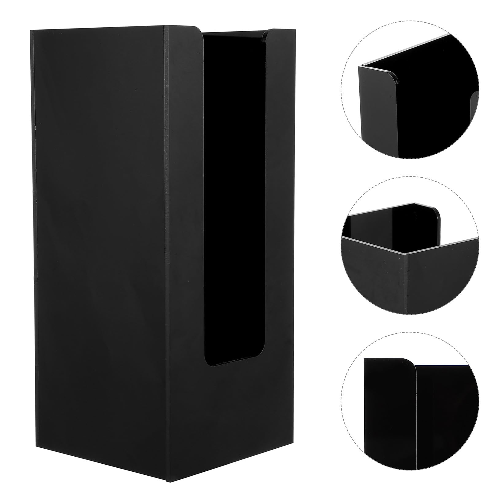 Beaupretty Support pour Rangement Pratique Porte-gobelets en Papier Noir en Acrylique Léger Design Simple et Élégant des Tasses à Thé et Café