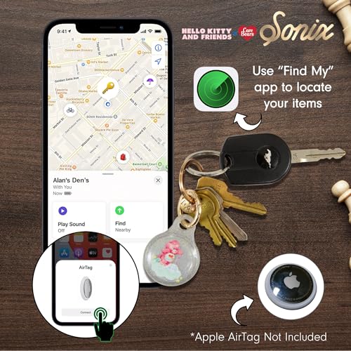 Image of Sonix x Sanrio Cases for Apple AirTags with Keychain (Care Bears + Hello Kitty & Friends)
