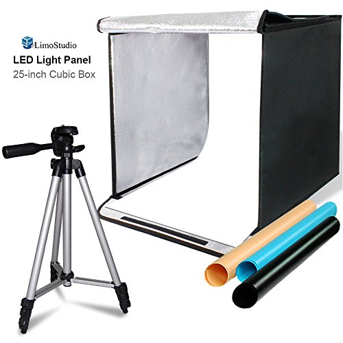LimoStudio 25 Square Inch Cubic Box Lighting Table Top Foldable Photo Shooting Tent