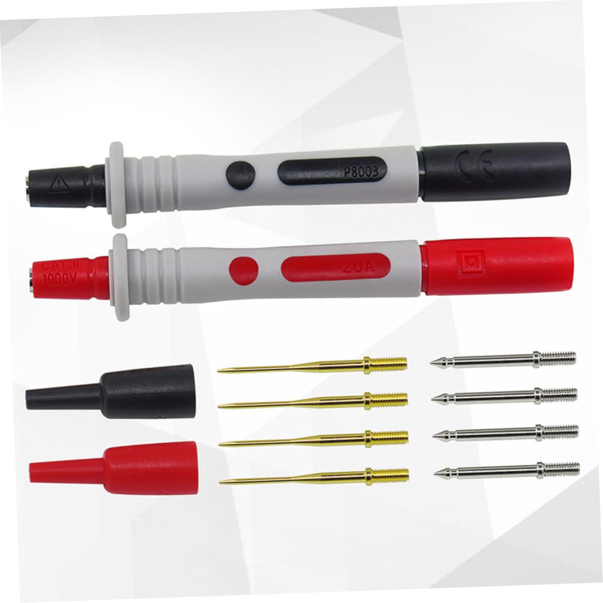 Juego de Sondas de Prueba para Multímetro con Conector Banana de 4mm