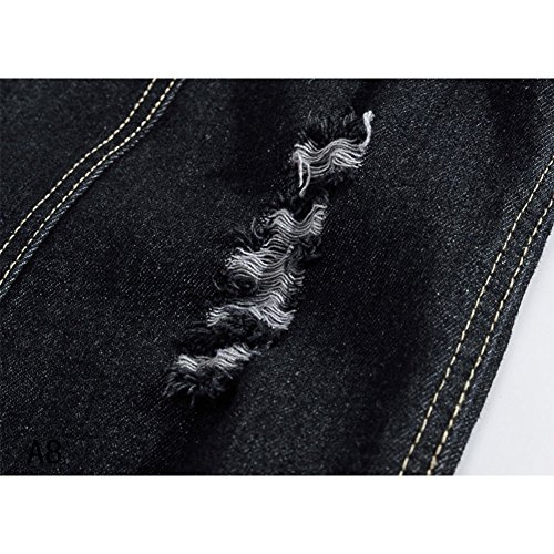 semen Heren mouwloos gescheurde jeans vest fit casual cowboy denim jas vest slim fit casual vest jeansvest - Image 5
