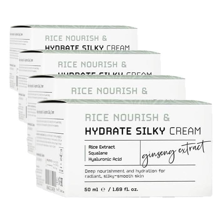 SKIN401 Pirinç Özlü Besleyici ve Nemlendirici İpeksi Krem 50ml (4 paketi)