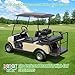 10L0L Golf Cart Rear Flip Seat Kit for Club Car DS 2000.5-UP, Deluxe Flip Folding Back Seat Kit with Widened Grab Bar, Black Leather Cushions, Cargo Net