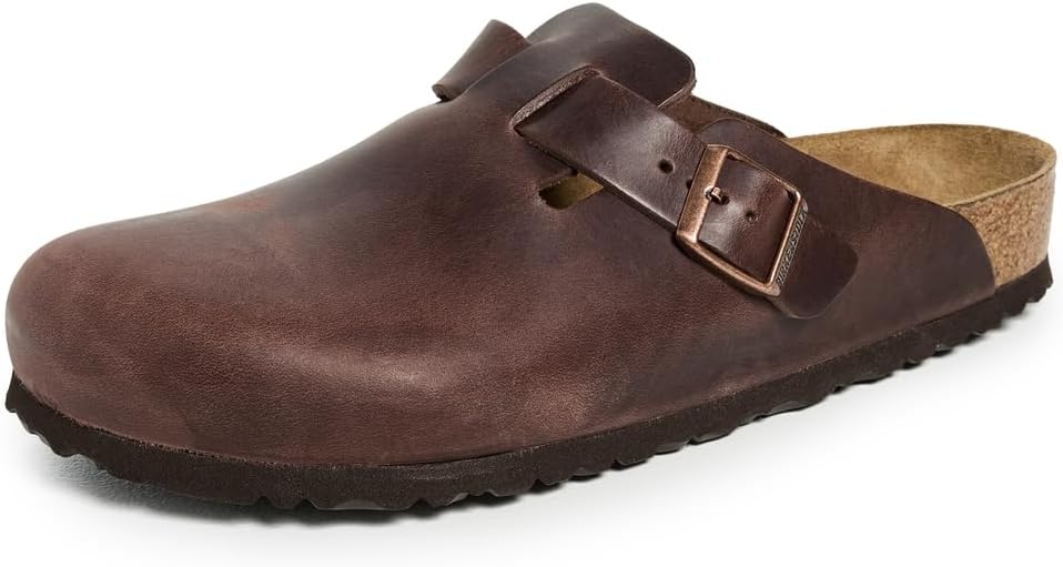 Birkenstock Women's Boston Suede Clogs 10-10.5 Habana Oiled Leather
