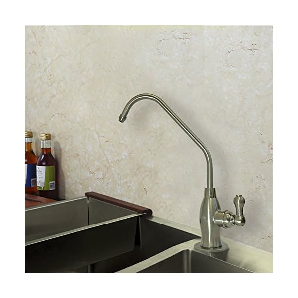aquaboon Küche RO Wasserhahn (Nickel und Chrom Farben) (ALPINAS gebürstet nicel) – Bild 3