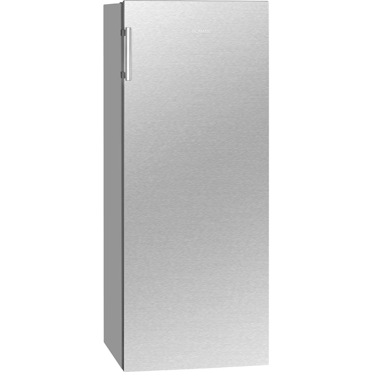 Bomann Kühlschrank ohne Gefrierfach 242L Energieklasse E 143cm leise 40dB VS 7316.1 inox