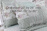 English Roses Quilt set, Cotton rich,prewashed, preshrunk.As bedspread, bedcover,coverlet, bed throw