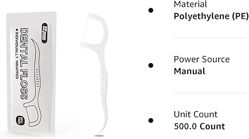 Miniatura 7 de 500 hilos dentales cada uno envuelto individualmente, bolsa de hilo dental individual, viaje, hotel, restaurante, oficina, automóvil, hilo dental,