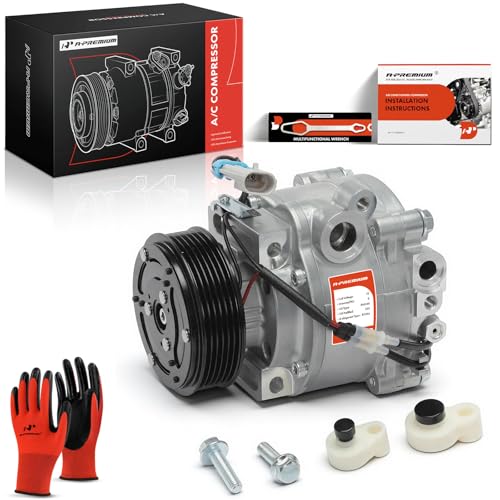 A-Premium Air Conditioner AC Compressor with Clutch Compatible with Buick Encore 2013-2022, Encore GX 2020-2021 & Chevrolet Sonic 2013-2020 1.4L, Trax 2013-2022 1.4L
