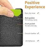 Phone-Card-Holder-Leather-Phone-Wallet-Stick-On-Stretchy-Card-Holder-for-Back-of-Phone-Credit-Card-Holder-for-Phone-Case-Compatible-with-Most-of-Cell-Phone-iPhone-Samsung-2Pack-Black