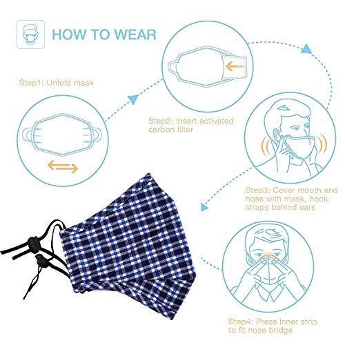 Image of VRITRAZ Print Reusable Washable PM 2.5 Anti Pollution Activated Carbon Dust Face Mask with Breathing Valve
