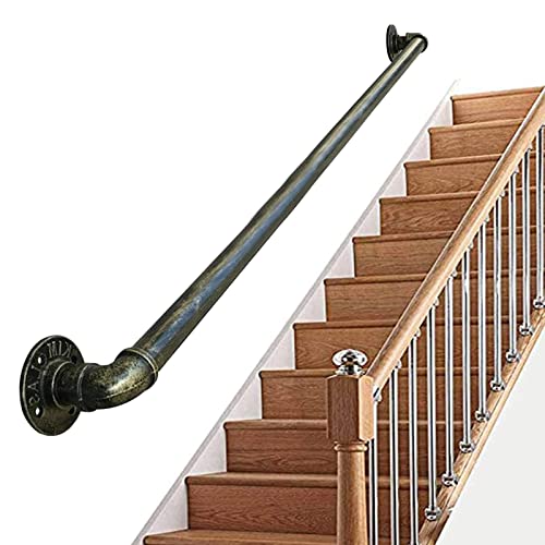 Rampe d'escalier en fer forgé contre le manque de support - 2