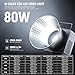 NEEWER 80W LED Video Light with 72Wh Battery & 100W PD Adapter APP/2.4G Control Portable Bi Color Mini COB Studio Continuous Output Lighting 25500lx/1m 2700-6500K 0-100% Dimming CRI95+ 13 Scene, HB80B