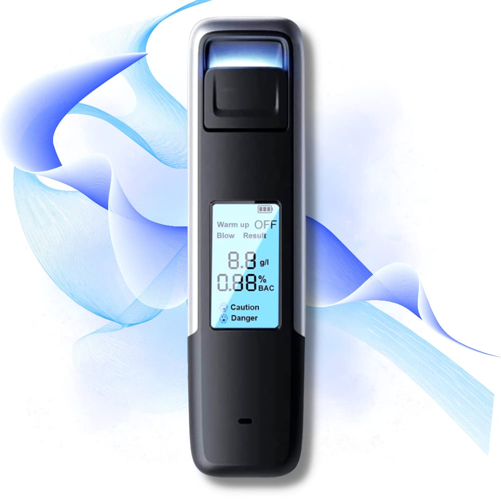 Non-Contact Alcohol Breath Tester with Digital Display Screen USB Rechargeable Breathalyzer Analyzer High Accuracy & Instant Result with Semiconductor Sensor Handheld exhalation Concentration Detector-image-11