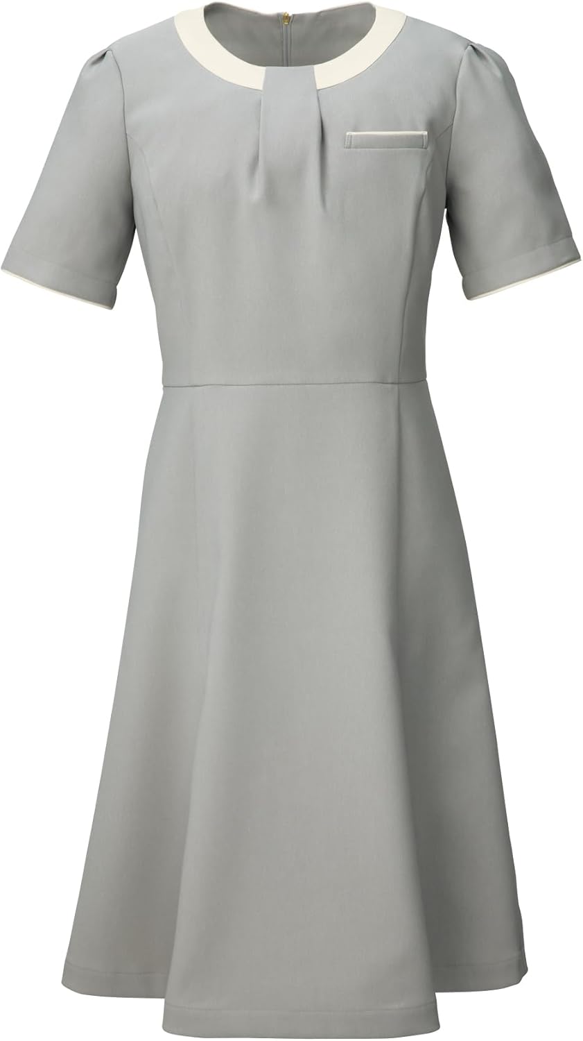 クレージュ21 レトロなオレンジ ダブルブレスト ミニワンピース 半袖