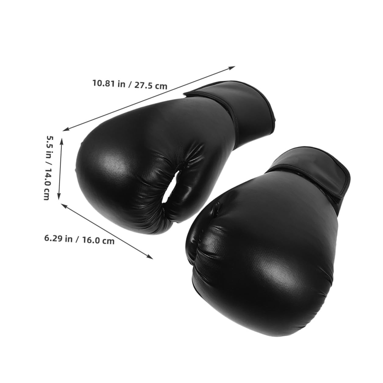 Guantoni da Boxe Training in Pu Nero 1 Paio per Kickboxing | Taekwondo e Muay Thai, Vestibilità Confortevole, Antiusura, Posizione Naturale della Mano