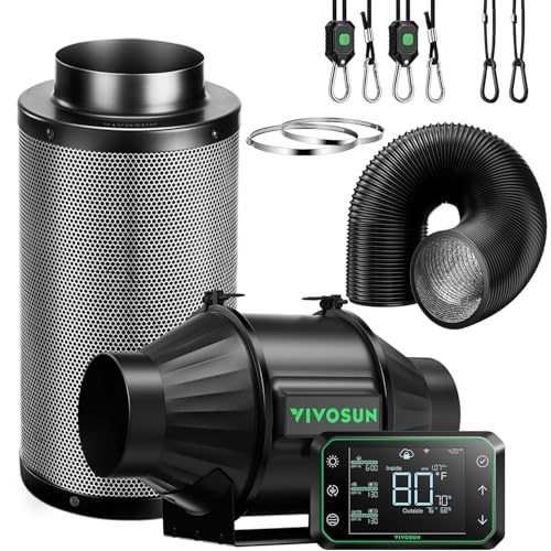 VIVOSUN Smart Air Filtration PRO T4 Kit 4", AeroZesh T4