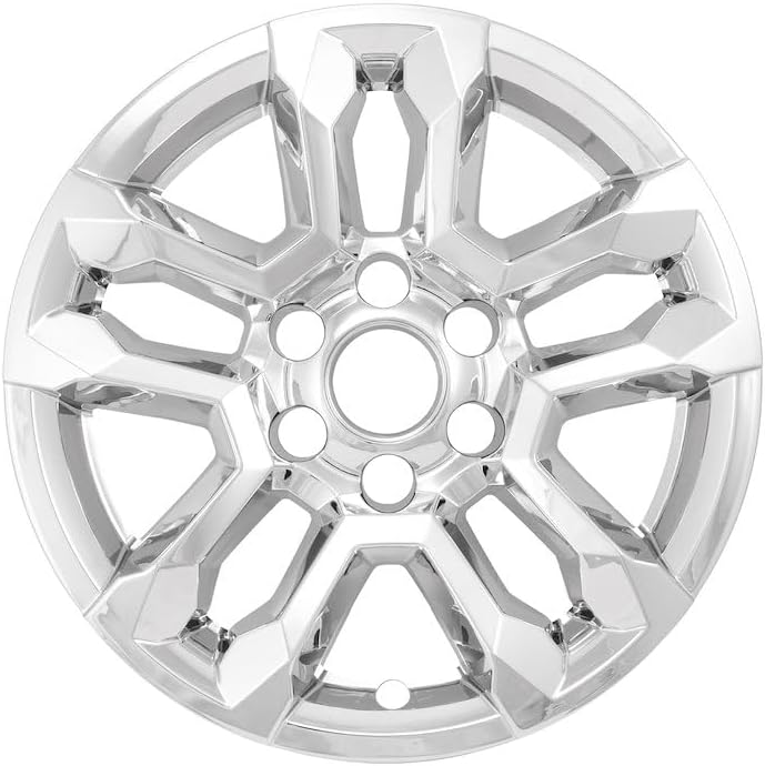 Coast to Coast 18" Black or Chrome Snap-On Wheel Skins - IMP502X/BLK (Fits Chevy Silverado 1500 [2023-2025], Chrome)