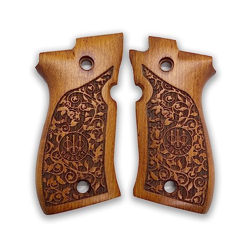 Grips pour Beretta F 81 en bois de noyer artisanal de prestige