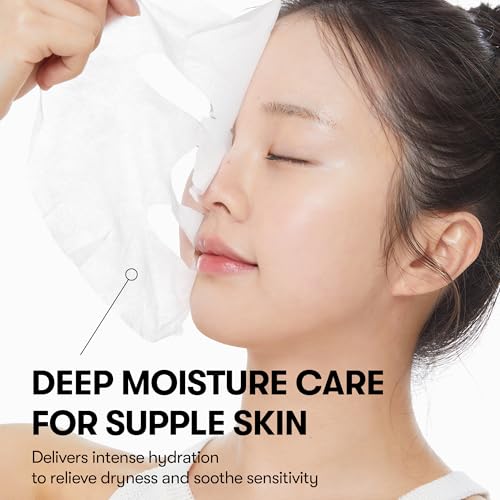 Image of VT COSMETICS Cica-Exosome Moisture Mask 20 Sheets, Centella Asiatica & Hyaluronic Acid with Exosomes for Deep Hydration & Calming, Biodegradable Vegan Sheets, Korean Face Mask