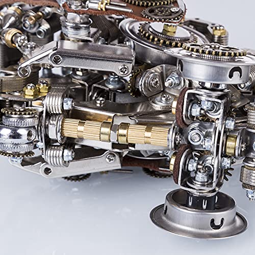 Puzzle 3D metalu, zestaw samodzielnego montażu żabnicy, rozkładana układanka 3D stali nierdzewnej dorosłych, zabawka edukacyjna, ozdoba biurko łamigłówką – 1064 elementy