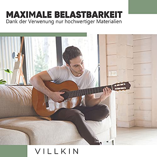 Image of Guitar Strings by Villkin - premium nylon strings for classical, classical /acoustic guitar + bonus (1er Pack (6 Saiten))