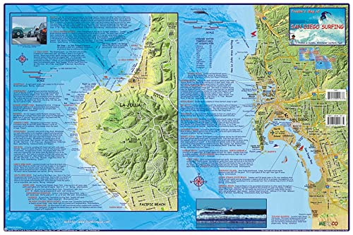 Franko's Maps, Franko's Surf Maps, Surf Maps, Surfing Maps, San Diego Surfing, San Diego Surf, Surf Spots, Authorized Dealer Full Warranty, San Diego County Surfing, Fold-Up