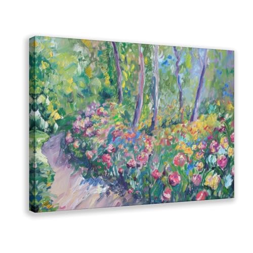 Toile de campagne abstraite 40x61 cm : la solution idéale pour apaiser un espace de travail