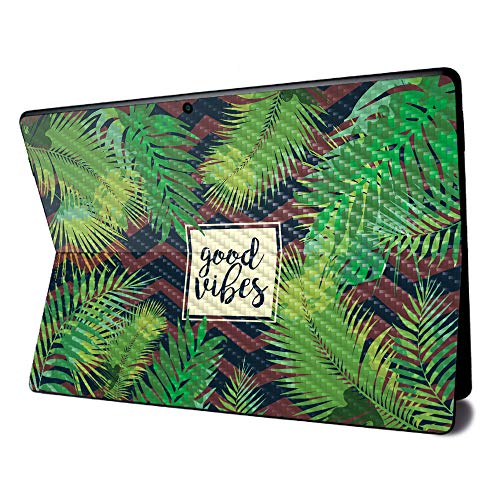 Image of MightySkins Carbon Fiber Skin for Microsoft Surface Pro X - Vibes | Textured Carbon Fiber Finish | Easy to Apply, Remove, and Change Styles | Made in The USA (CF-MISURPRX-Vibes)
