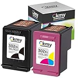 Contenido del paquete: 1 cartucho de tinta CKMY negro 302xl y 1 cartucho de tinta CKMY 302xl multicolor.