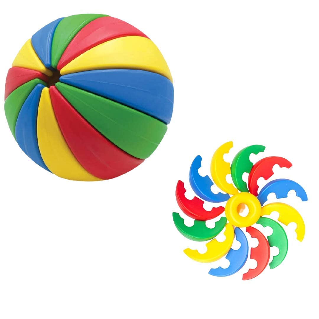 Shivaaro Baby Activity Ball Toy | Learn Colors, Counting, Shape Sorter | Toy for 12 Months to 3 Years, Plastic, Multi-Color