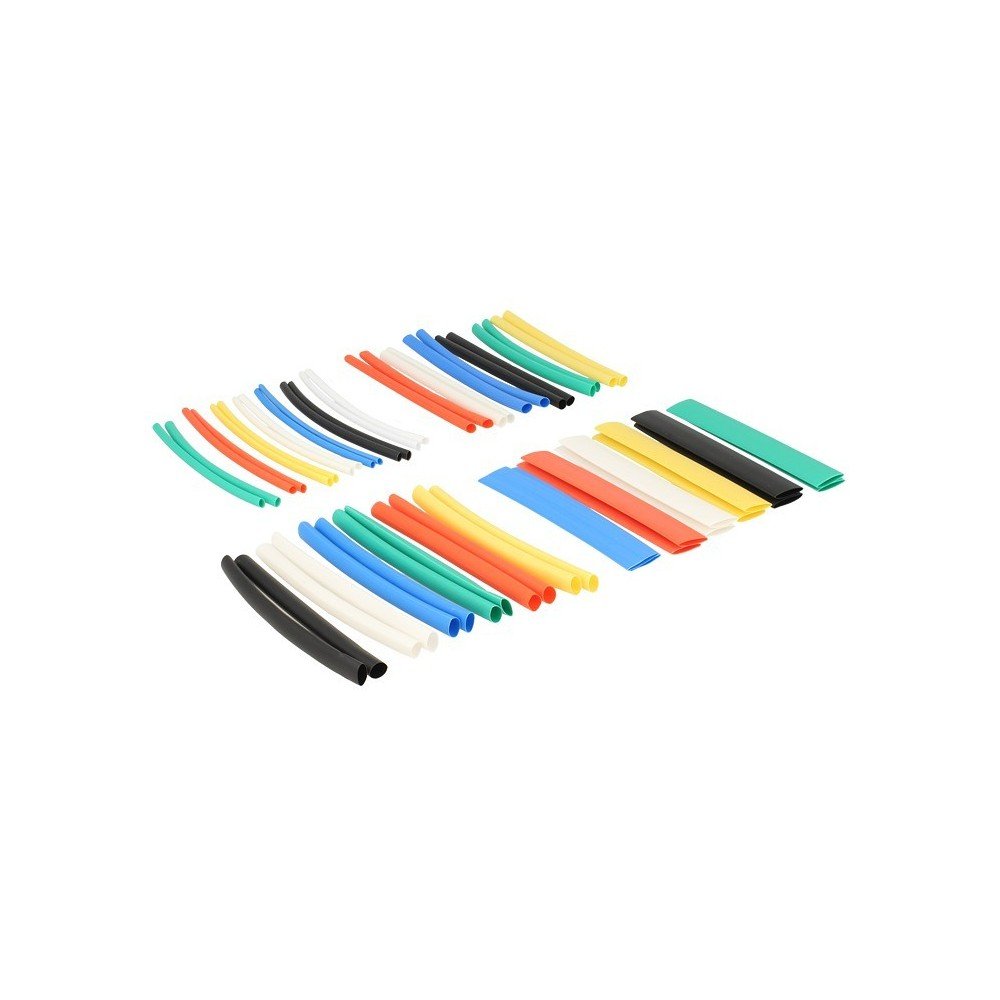 Produktbild von MarketConnect® 940-teiliges Schrumpfschlauch-Sortiment – 4 Farben, Ø 1,6–25,4 Mm, 10,5 M Länge, Im Koffer – Wasserdicht, UL-zertifiziert, Made In Italy