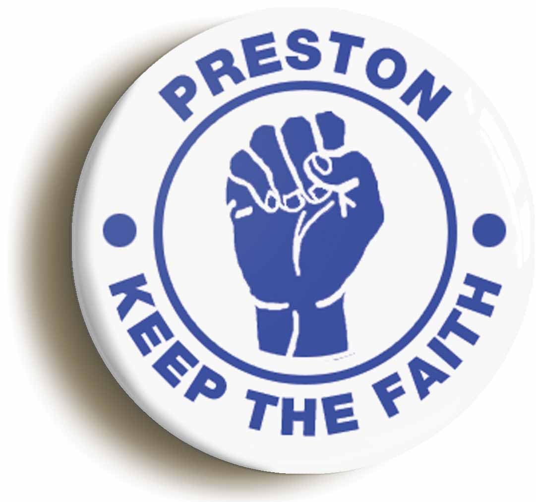 Preston Keep The Faith Northern Soul Fridge Magnet (Circular 2inch / 50mm Diameter)