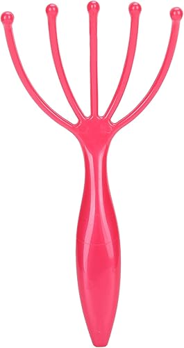 Masajeador de cuero cabelludo de mano, herramienta de masajeador de cabeza de 5 garras y rascador de cabeza calva para germinación y relajación del