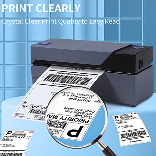 4"X6" Thermal Direct Shipping Label - 500 Fan-Fold Labels, Permanent Adhesive, Commercial Grade Postage Thermal Labels, Compatible With Rollo, Munbyn, Idrpt, Polono, Zebra Thermal Label Printers #TOP3