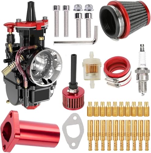 CJJNXYZMD PWK28 30MM Carburetor Kit ? Upgrade for Predator 196cc 212cc, Coleman Powersports CT200 BT200 MB200, KT196 Twister, 80