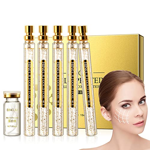 Instalift Kit de Levage de fils Protéinés, Ensemble de fils de Protéines, fil de Protéine Soluble et Combinaison d'essence Nano or, fil de Collagène Absorbant pour Lifting du Visage Cover