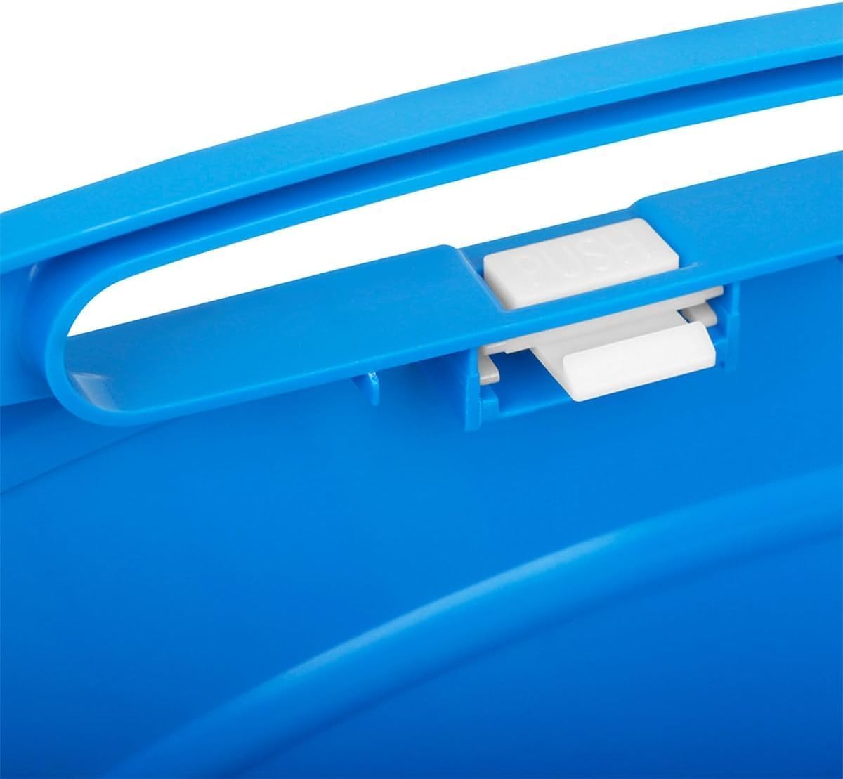 ffalstaff Metallofono con 25 Piastre argentate | custodia rigida Blu con maniglia incorporata | due battenti inclusi con lo strumento | Adesivi con notazione Italiana