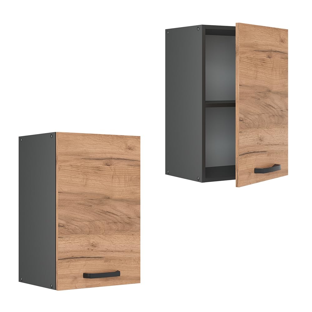 Vicco Armario Colgante R-Line, Roble Dorado, 40 cm, para combinación Libre Dentro de Sistemas de Cocina modulares