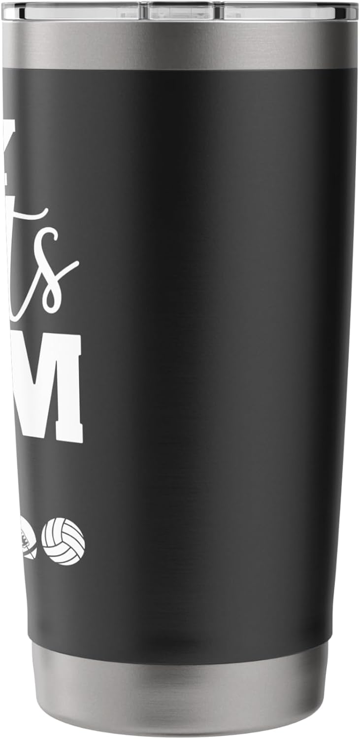 In My Sports Mom Era Funny Sports Mama In My Sports Mom Era Stainless Steel Insulated Tumbler - Image 2