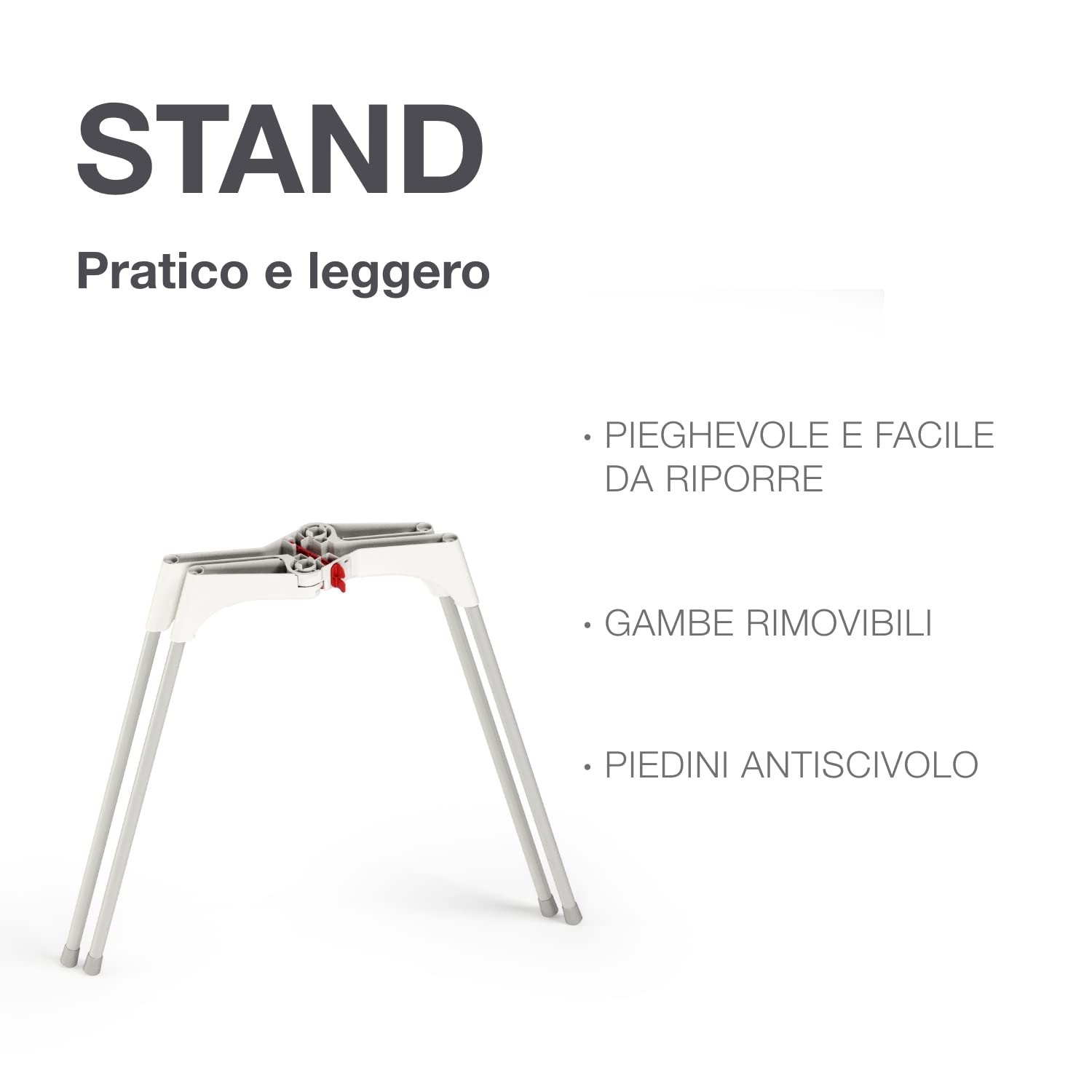 OKBABY Cavalletto di Supporto per Vaschetta Bella - Gambe Pieghevoli, Minimo Ingombro - per il Bagnetto del Neonato 0-12 Mesi (Max 15 kg)