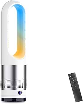 Amazon | 【2025冷暖兼用】扇風機 羽なし タワーファン 8段階冷風＆3